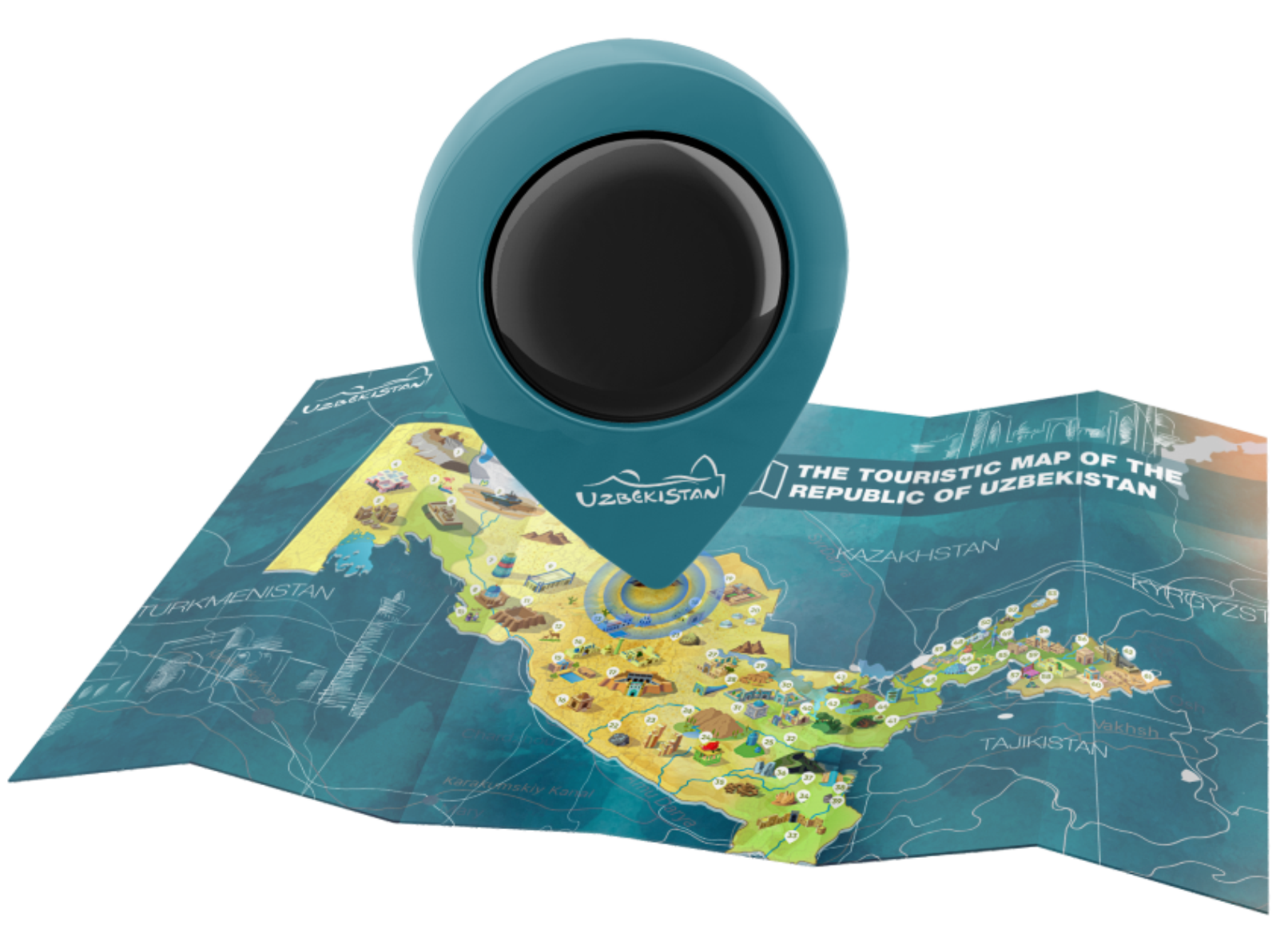 Uzbekistan map